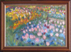 Tulipes et Myosotis 1 - 55x38 - Acrylique