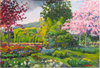 Cerisiers en fleurs - 55x39 - Acrylique