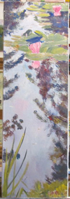 Les Nymphéas 3 - 30x90 - Acrylique
