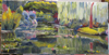 Jardin d'eau en été - 100x50 - Acrylique