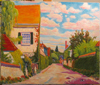Les filles et le perroquet - 65x54 - Acrylique