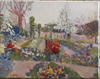 Contre Allée fleurie - 35x27 - Acrylique
