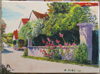 Roses trémières - 33x24 - Acrylique