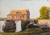 Le Vieux Moulin de Vernon 2 - 29x20 - Huile sur toile collée sur bois